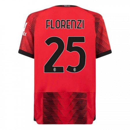 Goedkope AC Milan Florenzi 25 Thuisshirt 2023-24 Goedkope AC Milan Florenzi 25 Thuisshirt 2023-24